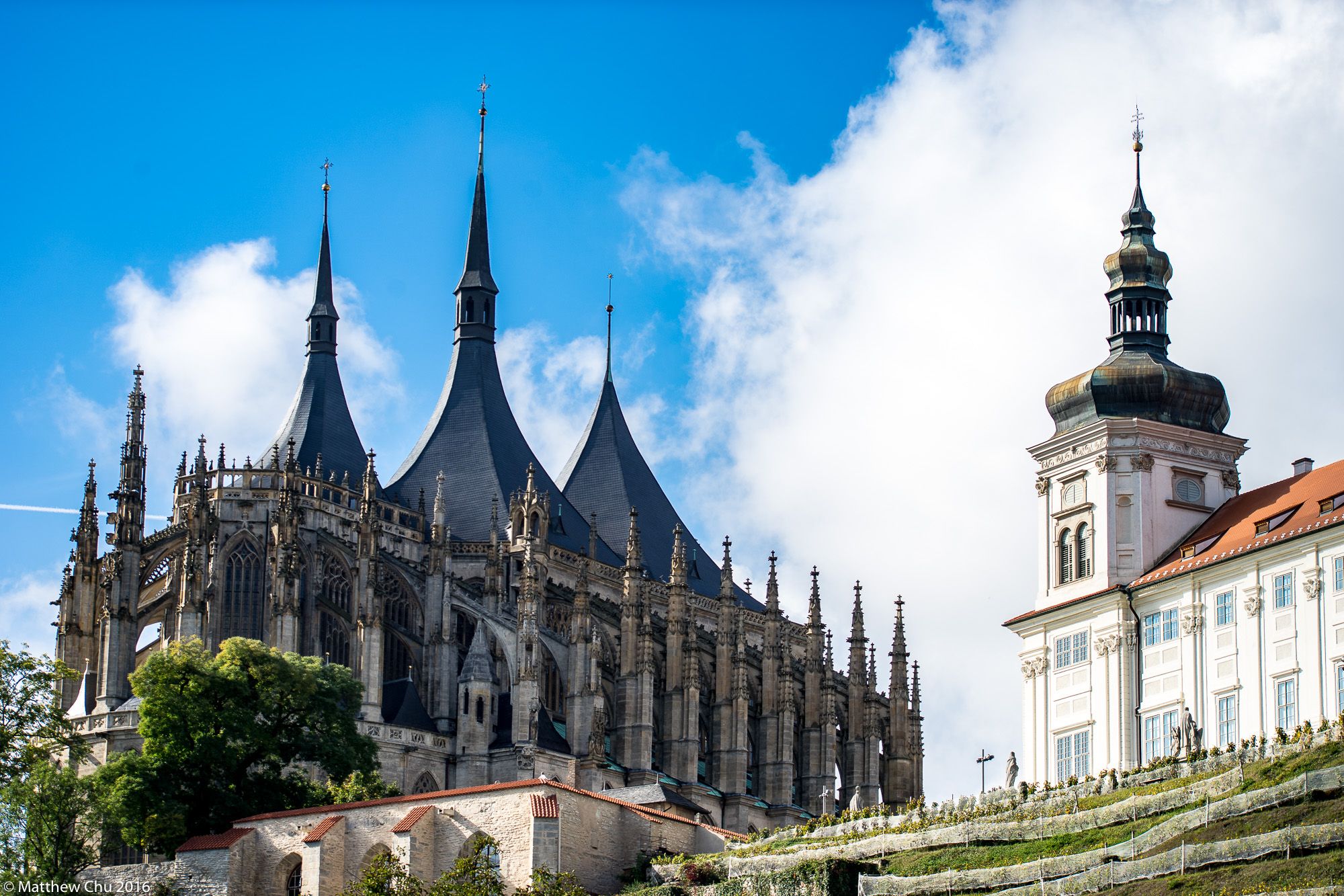 View of St Barbara's Cathedral, Kutná Hora, Czech Republic