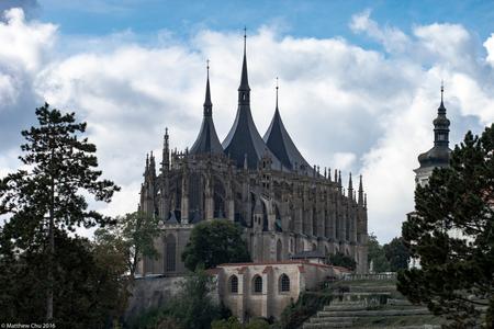 View of St Barbara's Cathedral, Kutná Hora
