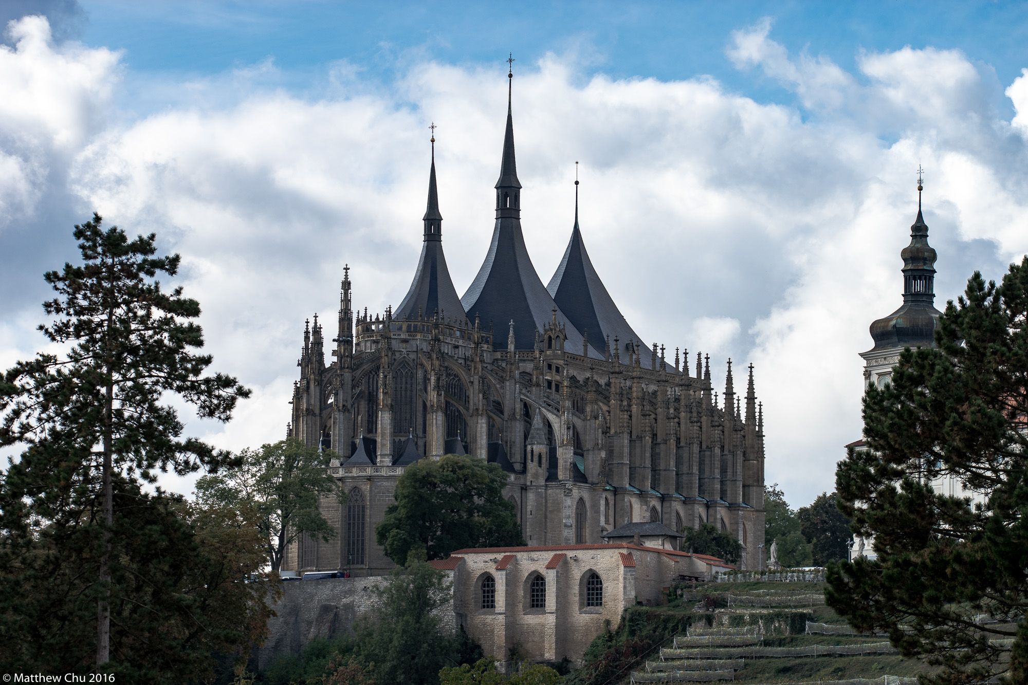 View of St Barbara's Cathedral, Kutná Hora, Czech Republic