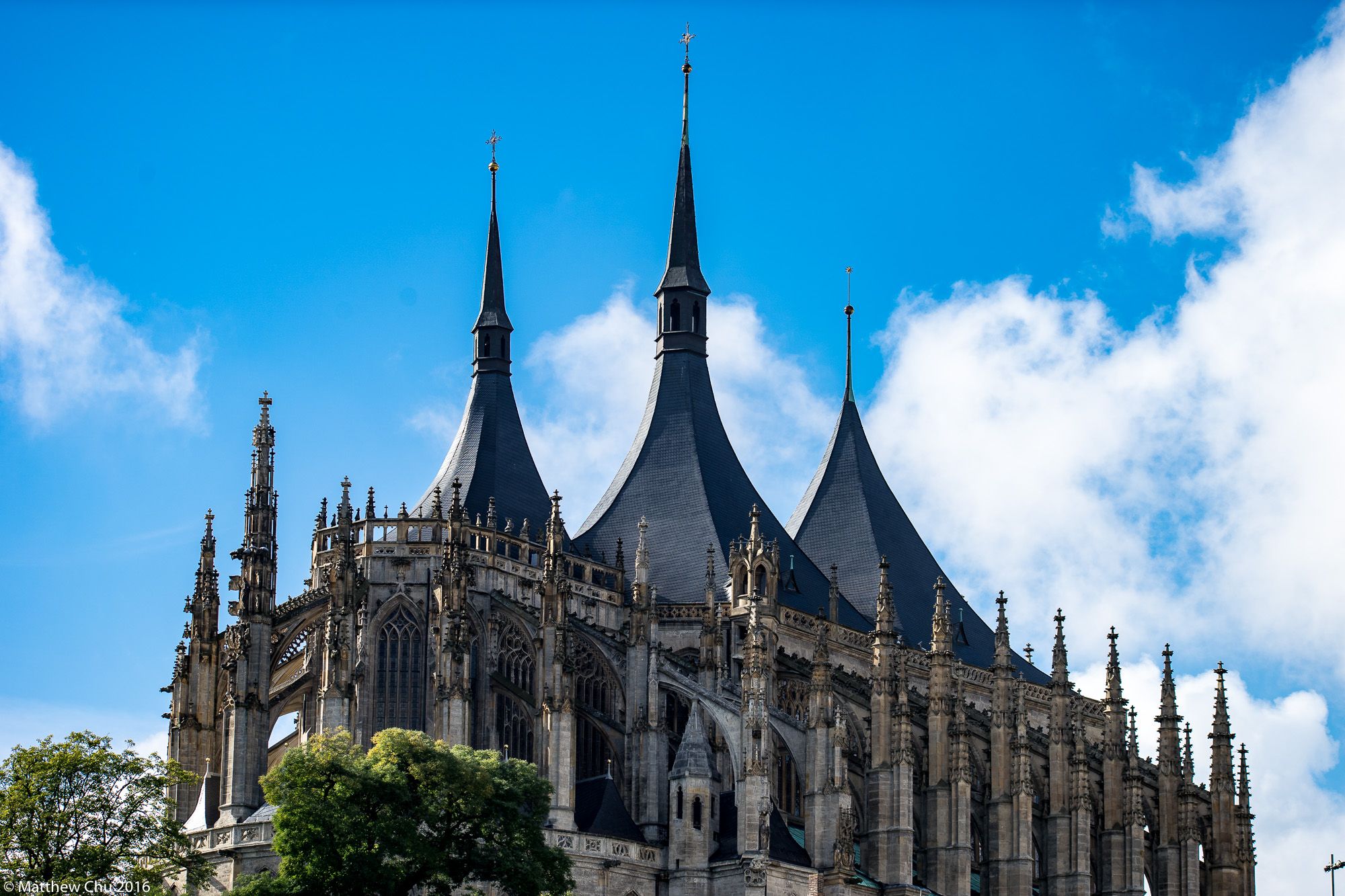View of St Barbara's Cathedral, Kutná Hora, Czech Republic