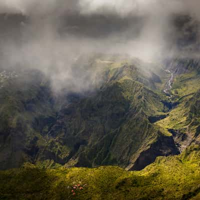 View on Mafate on the Maïdo, Reunion