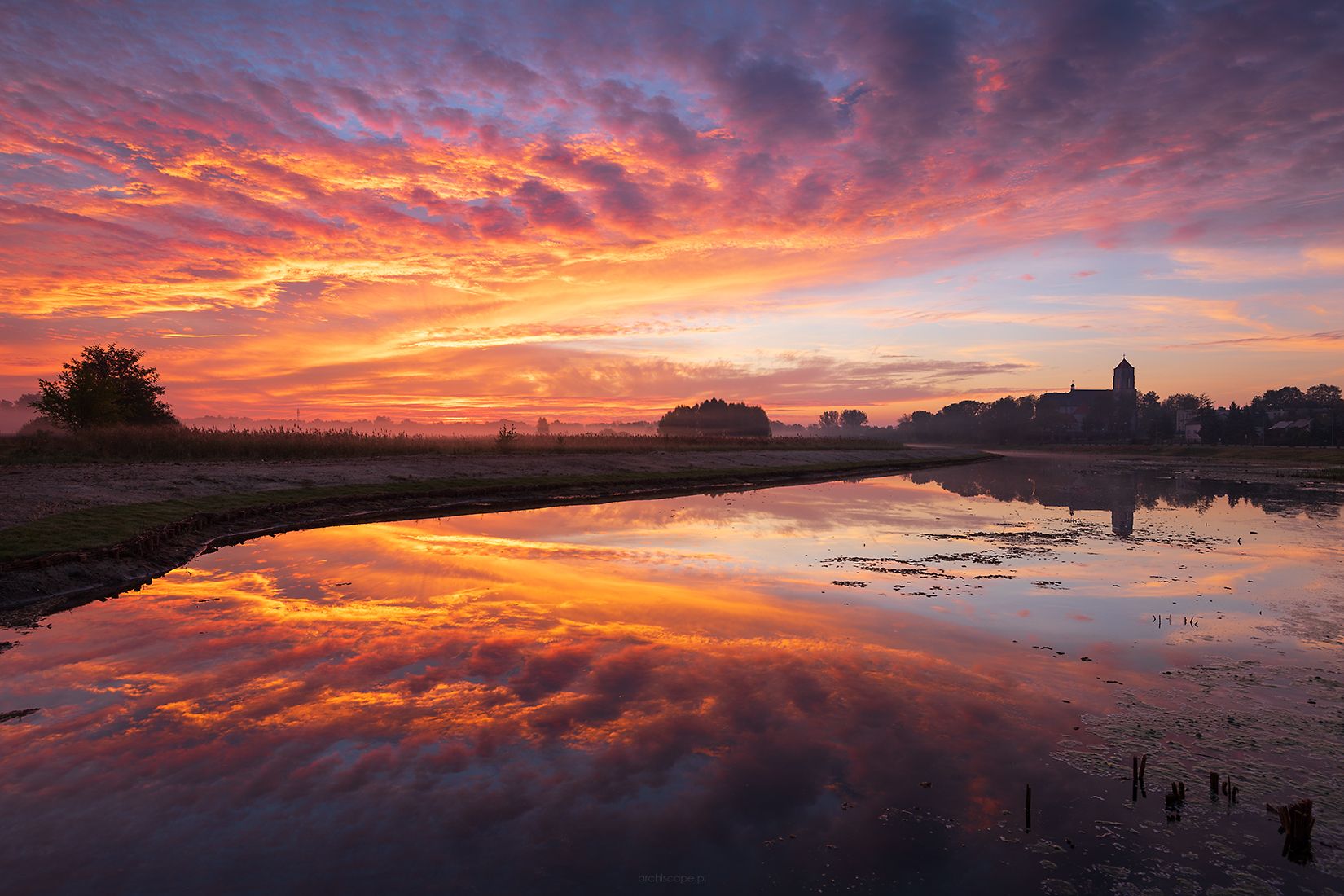 Wieliszew lake, Poland