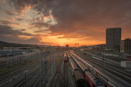 Zurich train tracks