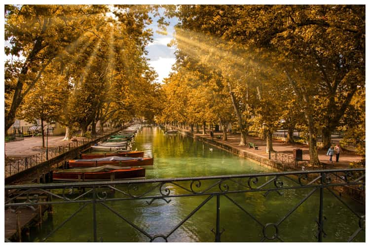 View from the Pont des Amours, Annecy