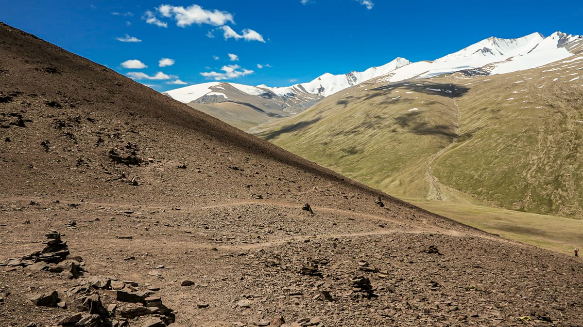 Auf dem Weg zum Kongmaru La, Markha Valley Trek, India