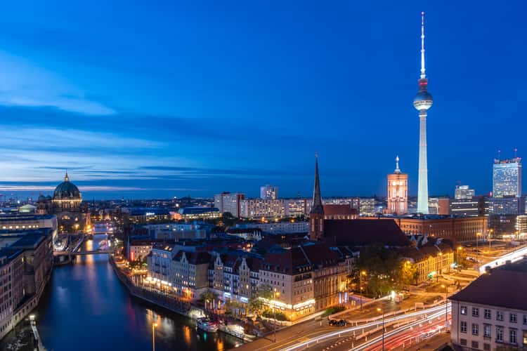 Berlin Skyline from Fischerinsel Skyscraper