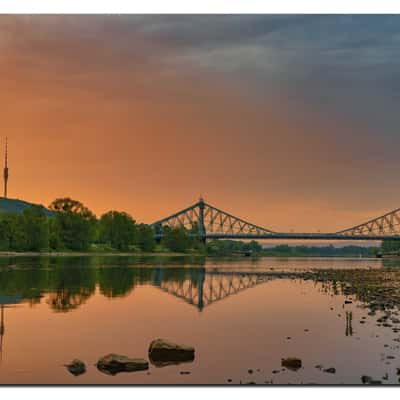 Blaues Wunder - Löschwitz Bridge, Dresden, Germany