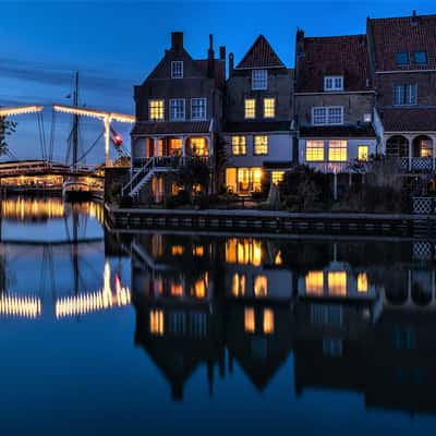 Blue hour on Enkhuize, Netherlands