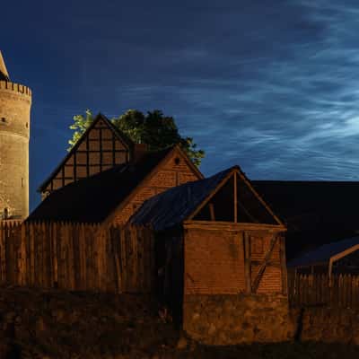 Burg Stargard and NLC Clouds, Germany