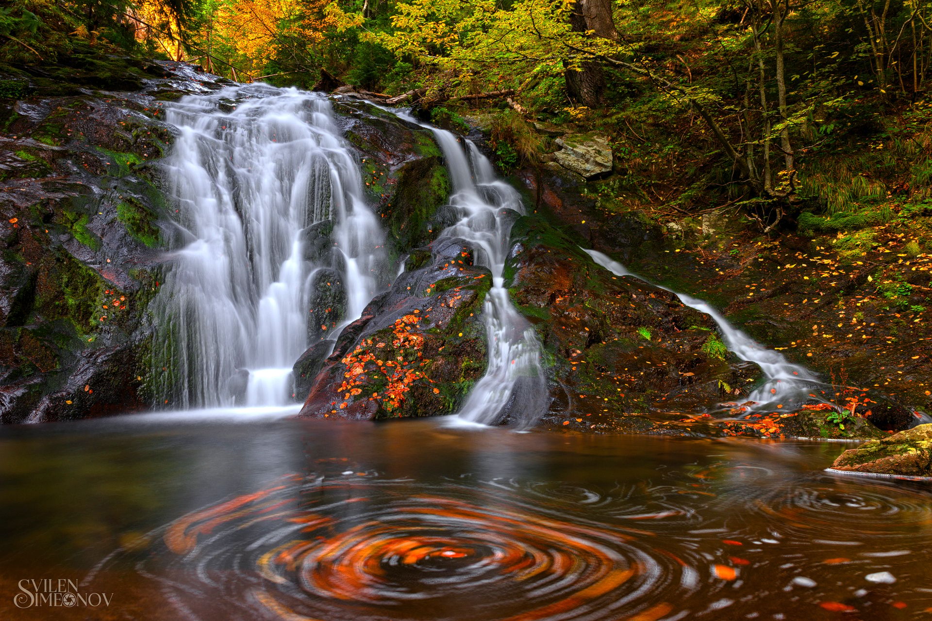 Canyon at the waterfalls, Bulgaria