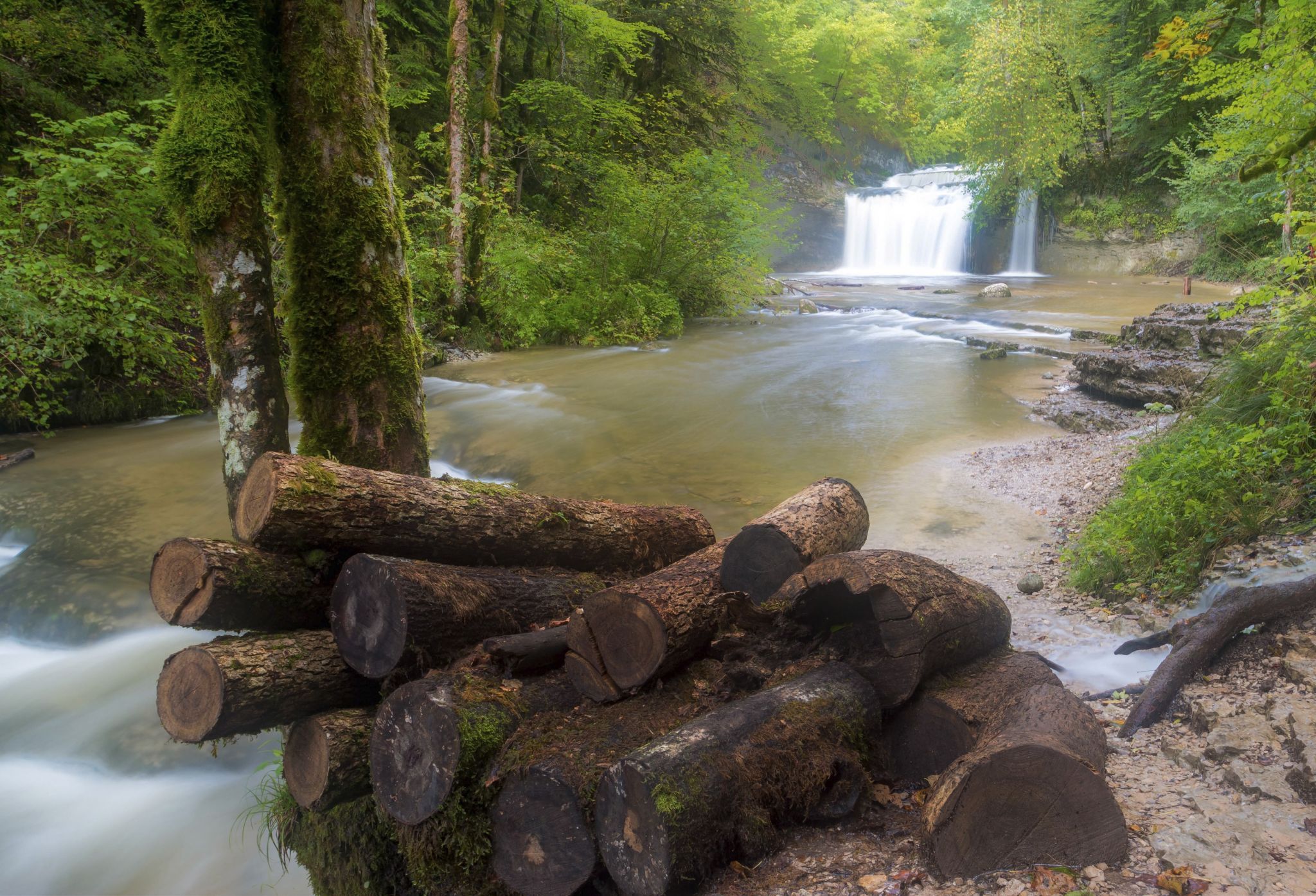 Cascades du Hérisson, France