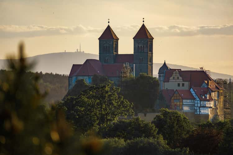 Castle and Brocken Quedlinburg