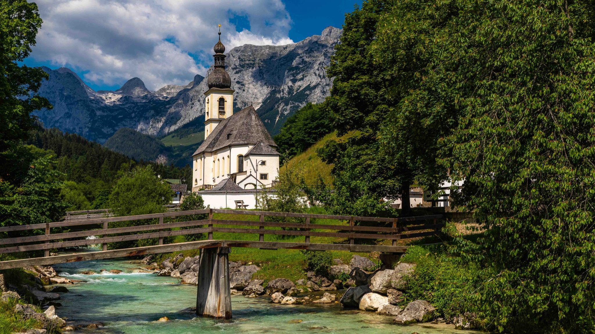 Church St. Sebastian, Ramsau, Berchtesgaden, Germany