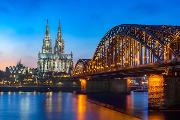 Hohenzollern Bridge with Cologne Cathedral, Cologne