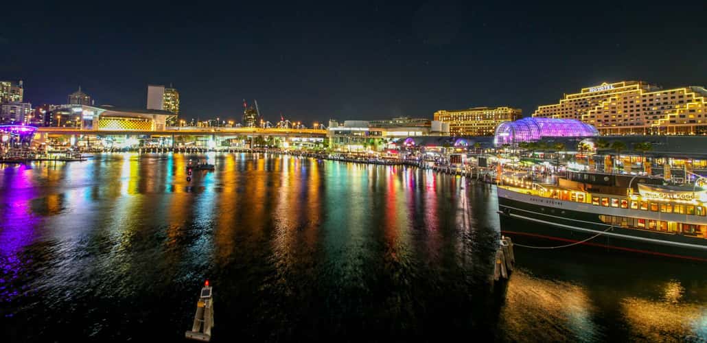 Darling Harbour at Night Sydney
