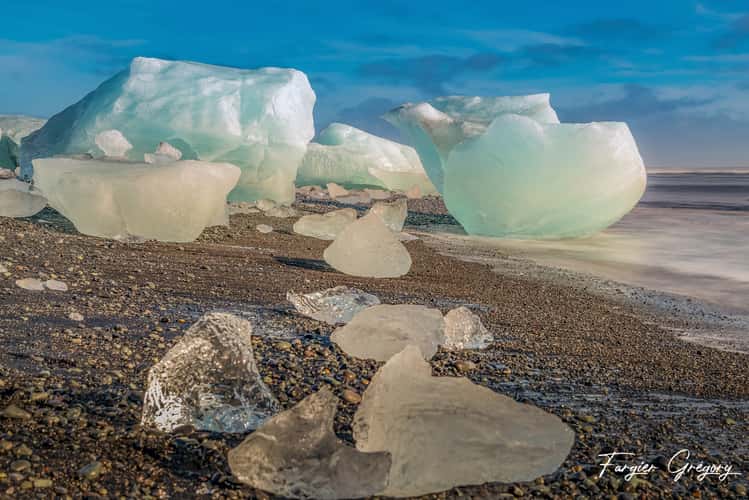 Diamond Beach Sunrise (Jokulsarlon Beach) Iceland