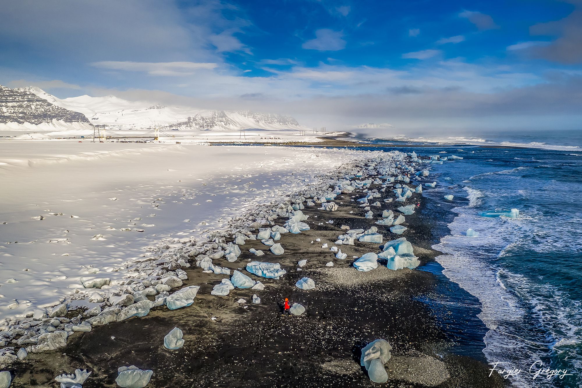 Diamond Beach Sunrise (Jokulsarlon Beach) Iceland, Iceland