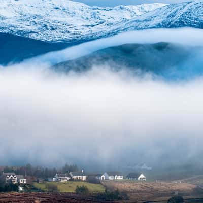 Elphin in the mist, United Kingdom