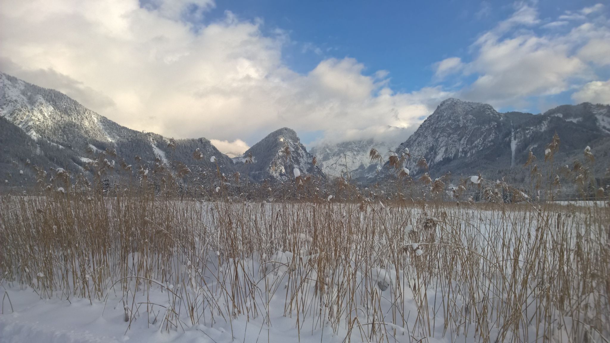 Gesäuse entry in wintertime, Austria