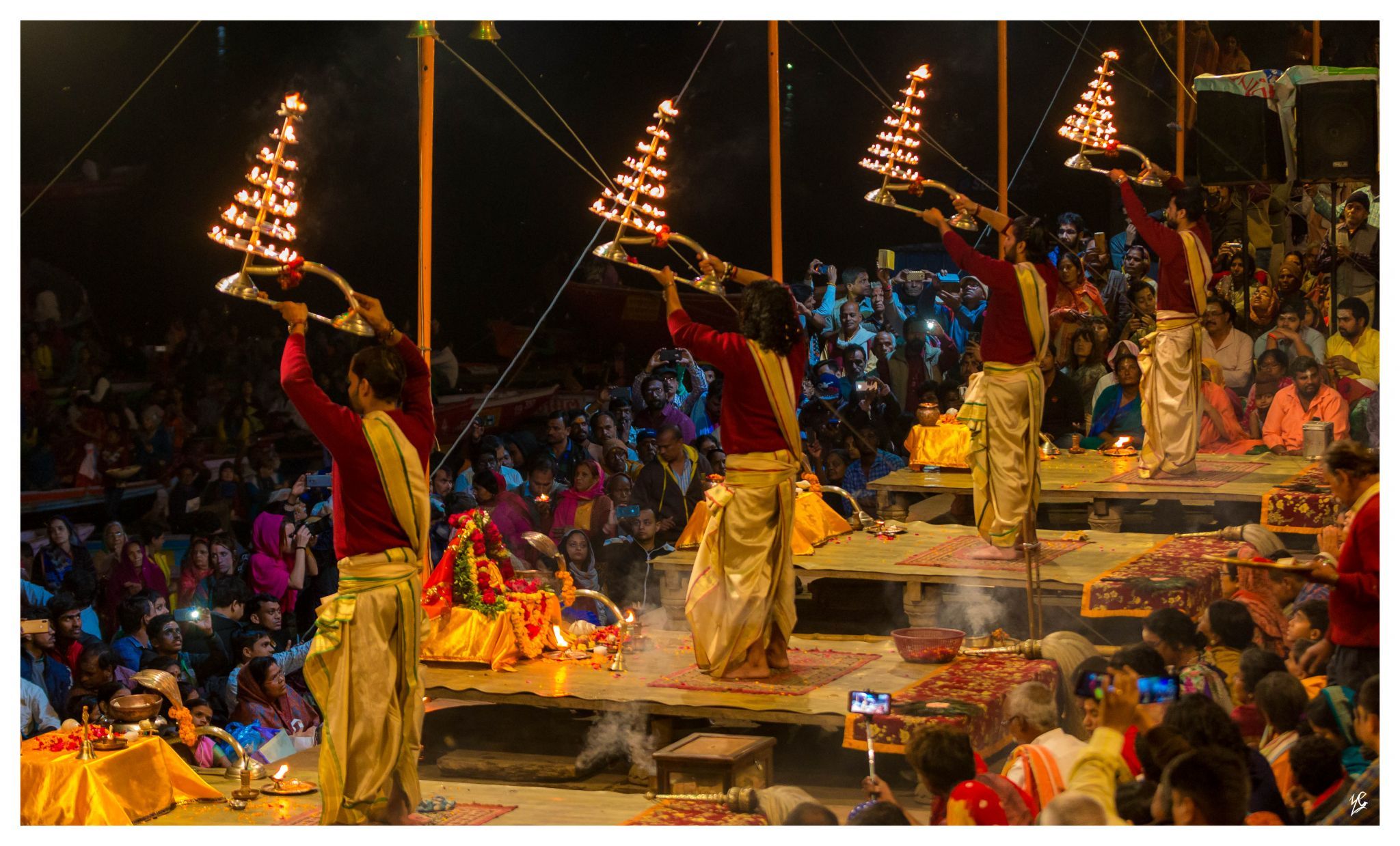 Ghats of Varanasi, Ganga river, India