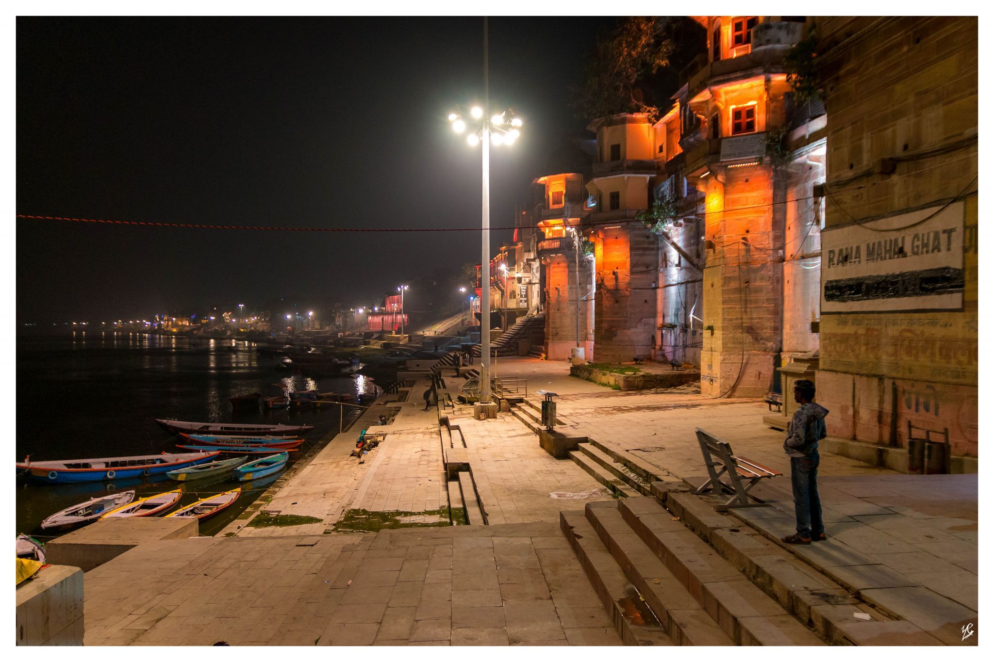 Ghats of Varanasi, Ganga river, India
