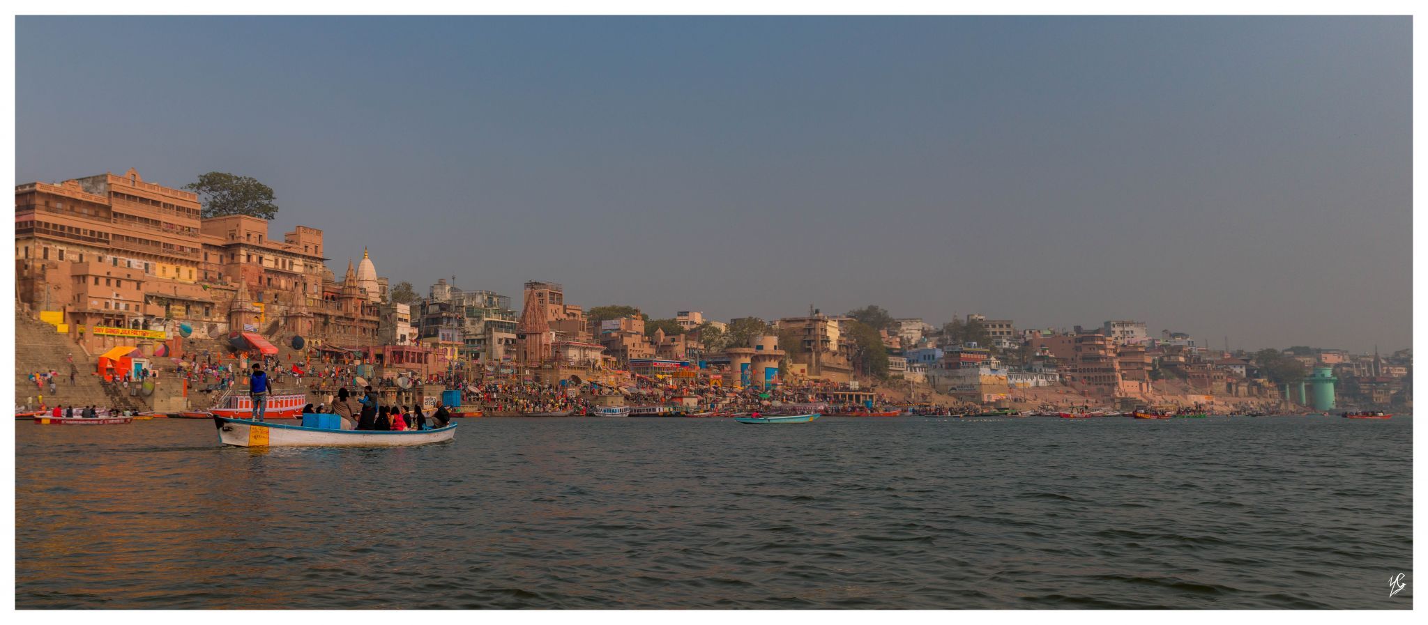 Ghats of Varanasi, Ganga river, India