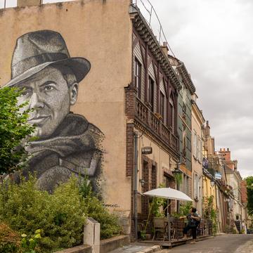 Graffiti Jean Moulin, France