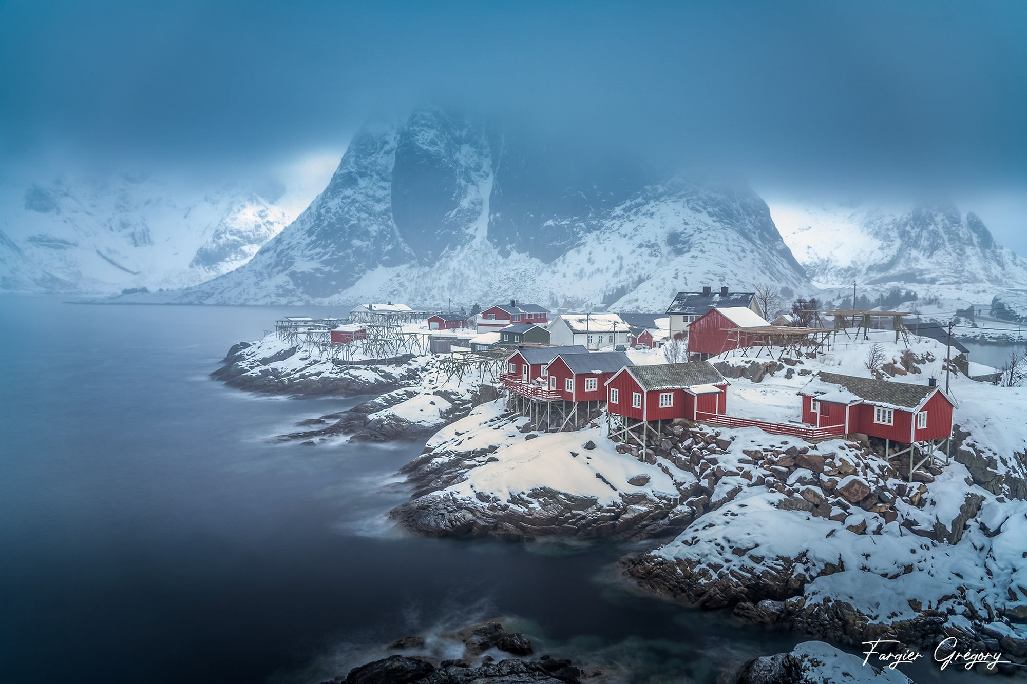 Hamnøy, classic view, Lofoten, Norway