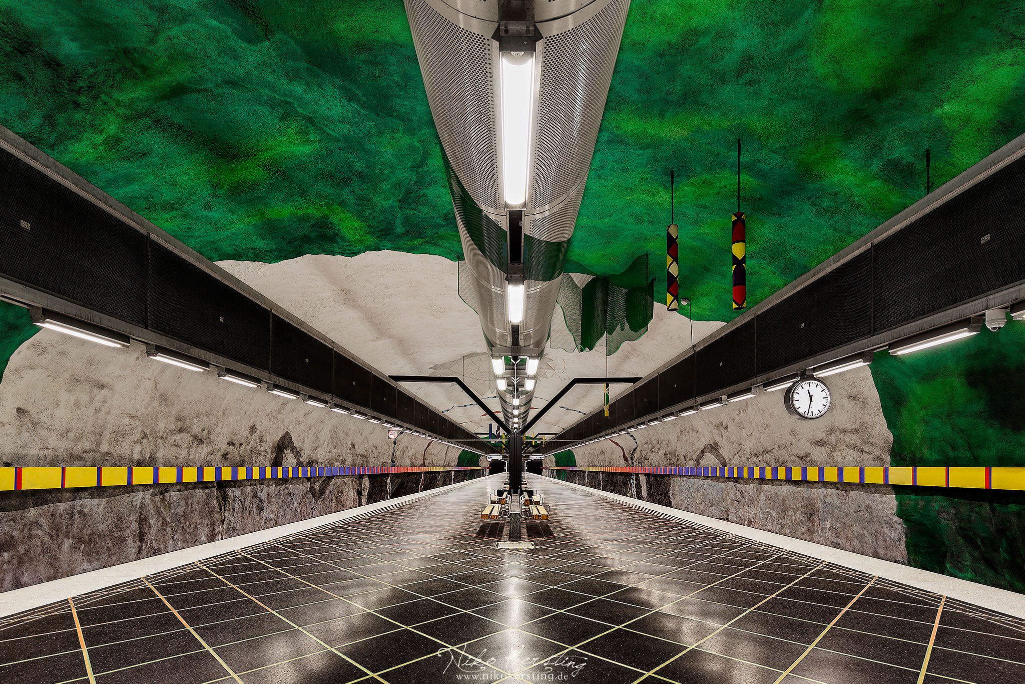 Huvudsta (Metro station), Stockholm, Sweden