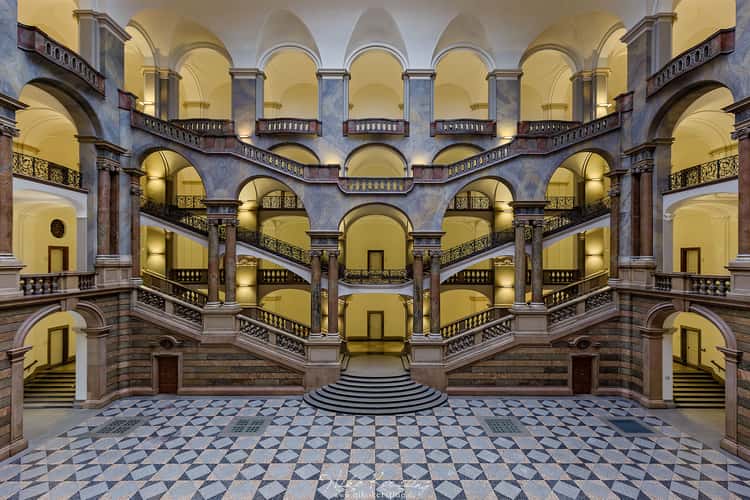 Staircase in the Justizplalast, Munich