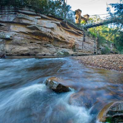 Kangaroo River, Hampton Bridge Kangaroo Valley, Australia