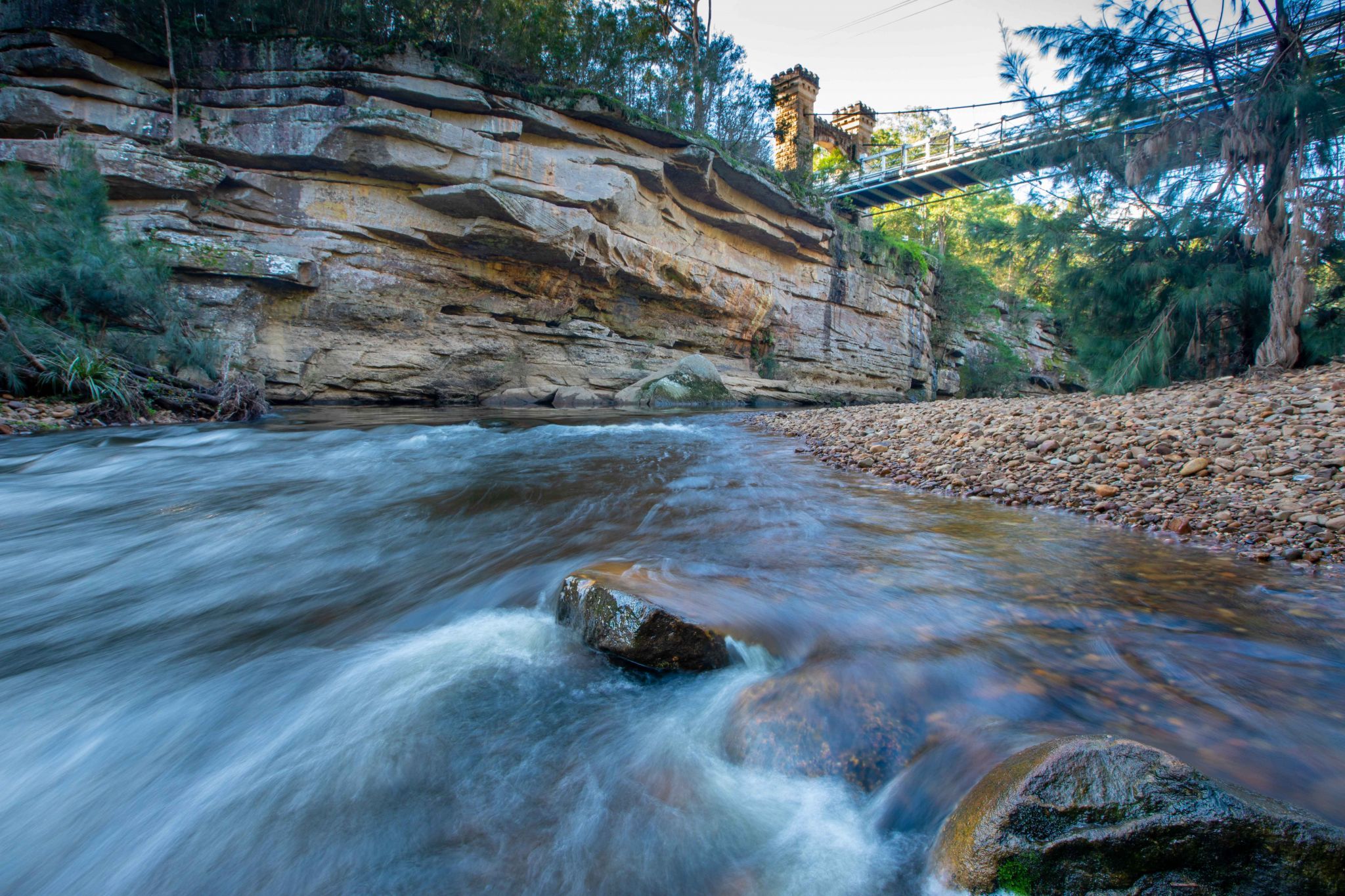 Kangaroo River, Hampton Bridge Kangaroo Valley, Australia