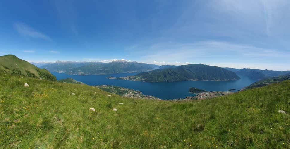 Lake Como and Bellagio from Monte Crocione