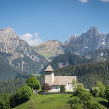 Le Temple - Chateau d‘Oex church, Switzerland