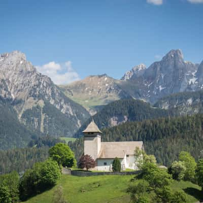 Le Temple - Chateau d‘Oex church, Switzerland