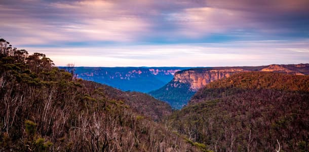 Looking to Mt Banks Blue Mountains New South Wales