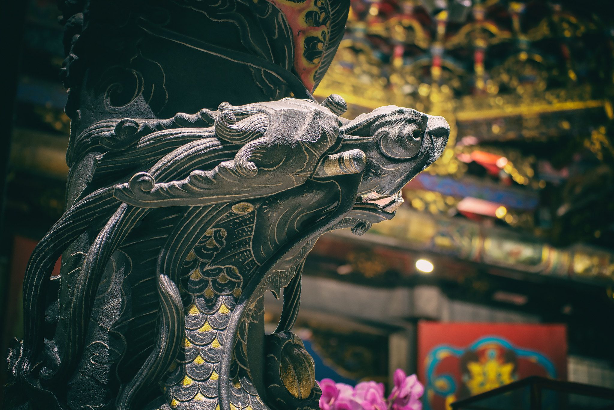 Lungshan temple in Taipeh, Taiwan