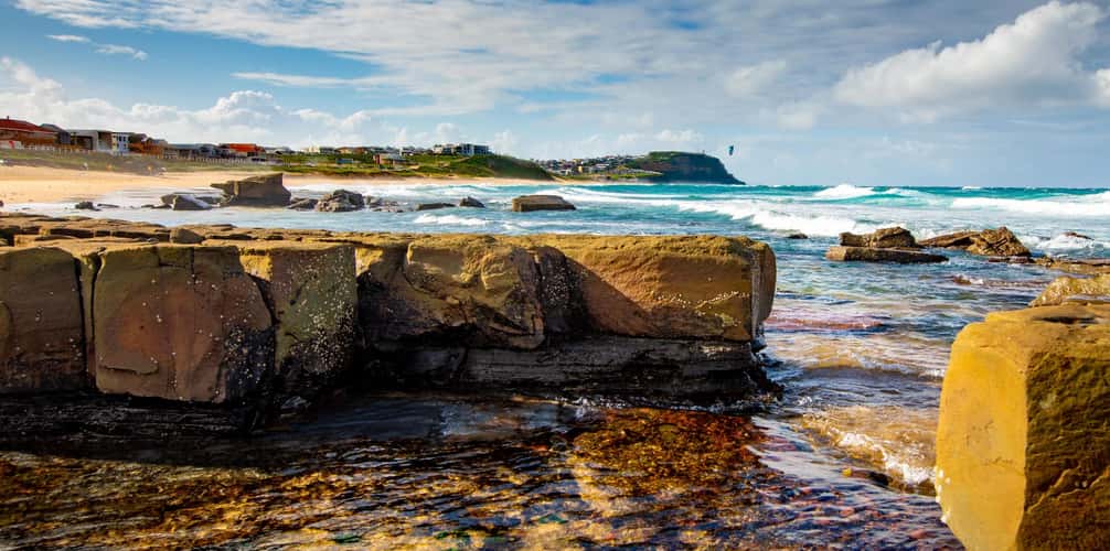 Mereweather Beach looking north, New South Wales