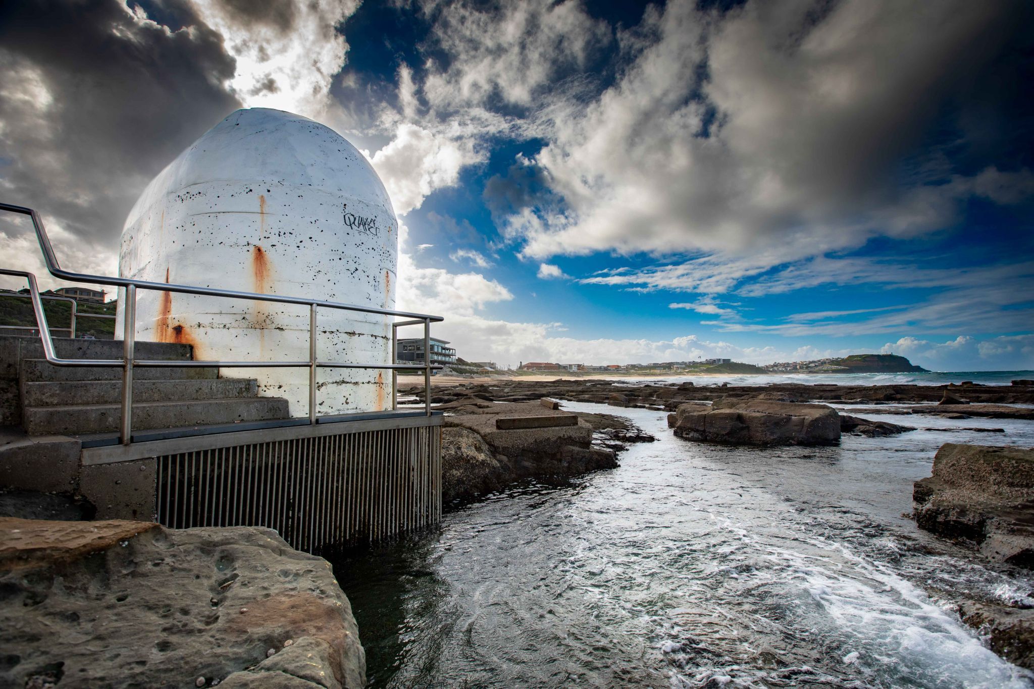 Merewether Beach pump house New South Wales, Australia