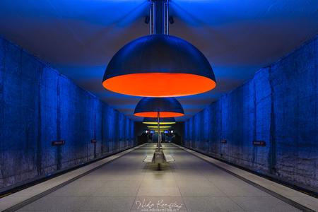 Metro station Westfriedhof, Munich