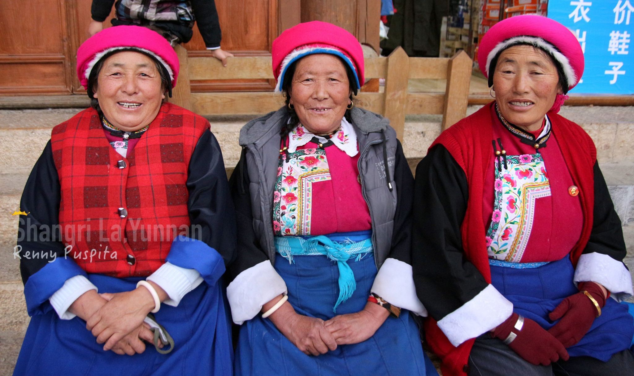 Naxi womans from Shangri-La, Yunnan, China
