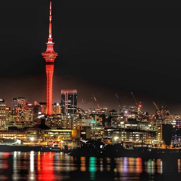 Auckland’s Sky Tower & CBD at night, New Zealand