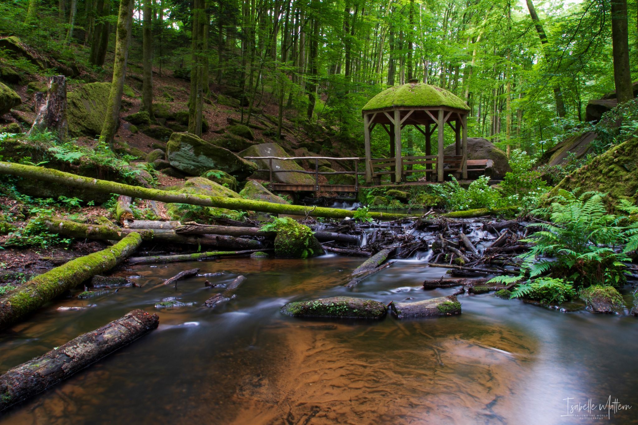 Wooden Pavilion at Karlstalschlucht, Germany