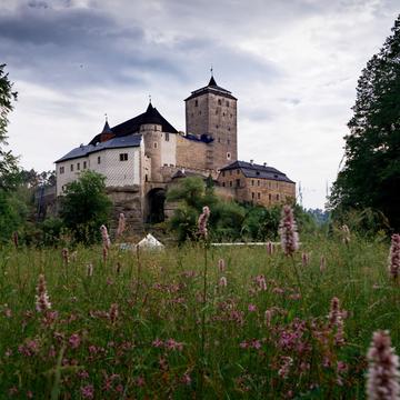 Pohled na kost z údolí Plakanek, Czech Republic
