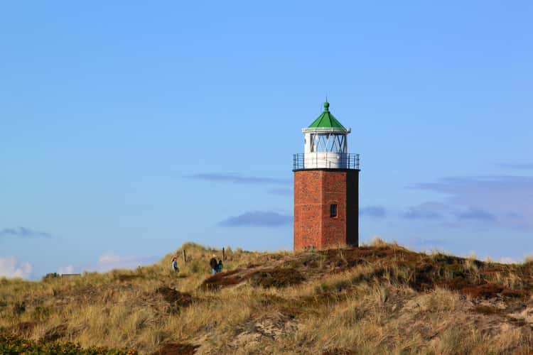 Lighthouse Quermarkenfeuer Rotes Kliff, Kampen