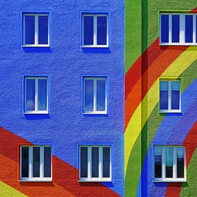 Rainbow House in Selb (Bavaria, Germany), Germany