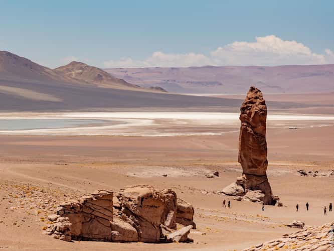 Red stones in the Atacama desert