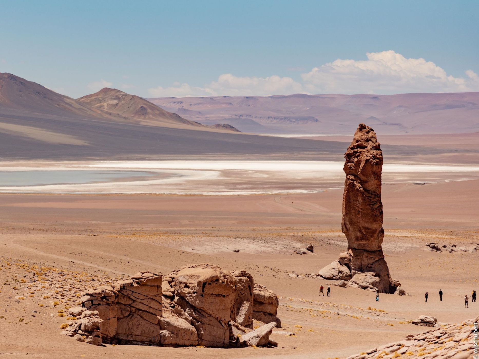 Red stones in the Atacama desert, Chile