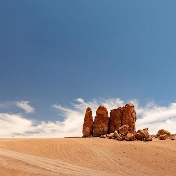 Red stones in the Atacama desert, Chile