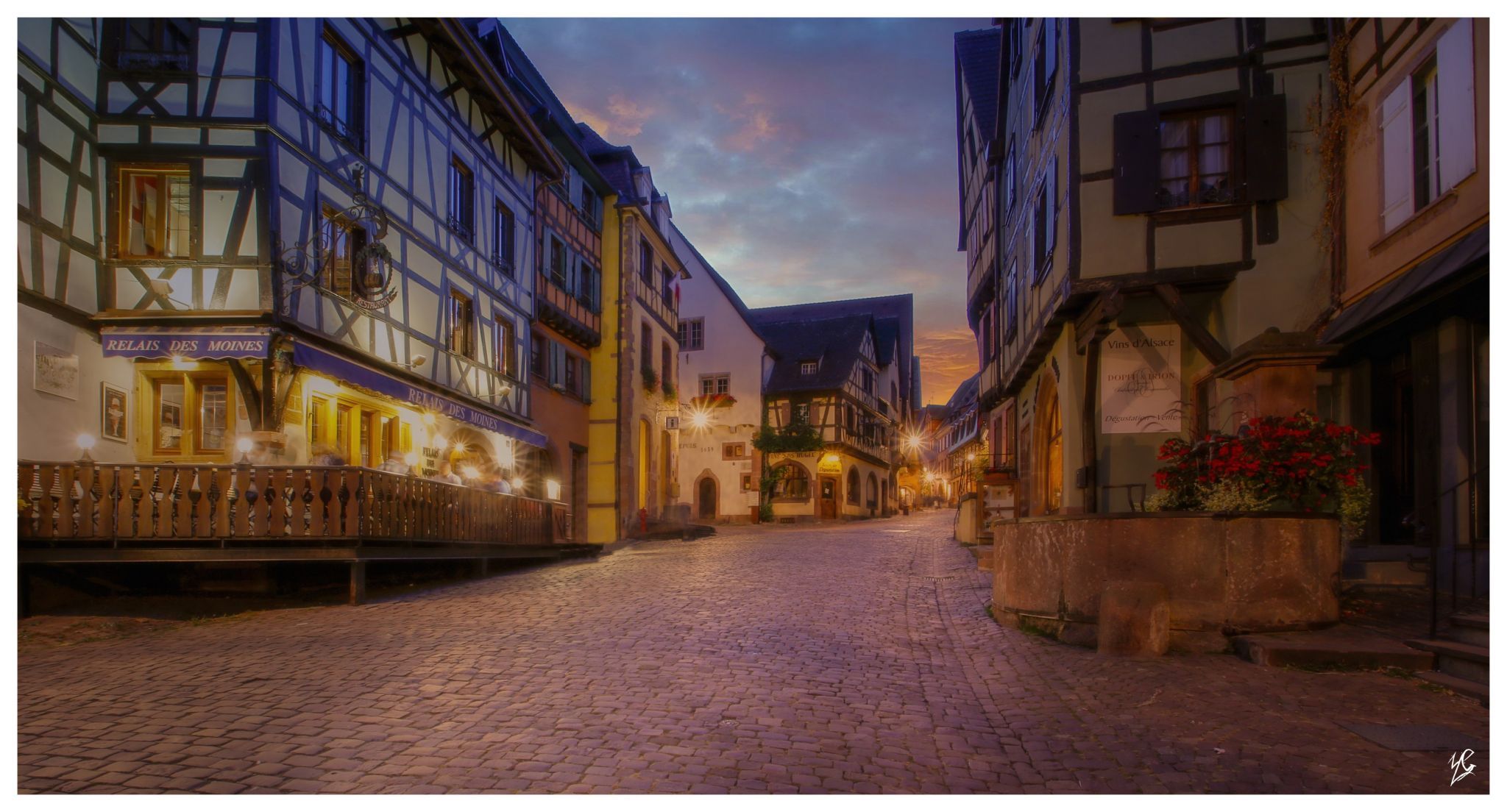 Streets of Riquewihr, France